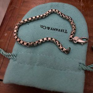 Tiffany Sterling Box Chain link bracelet - worn previously